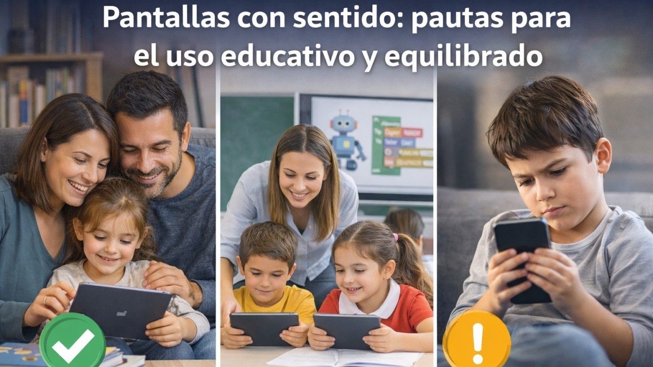 Pantallas con sentido: pautas para el uso educativo y equilibrado